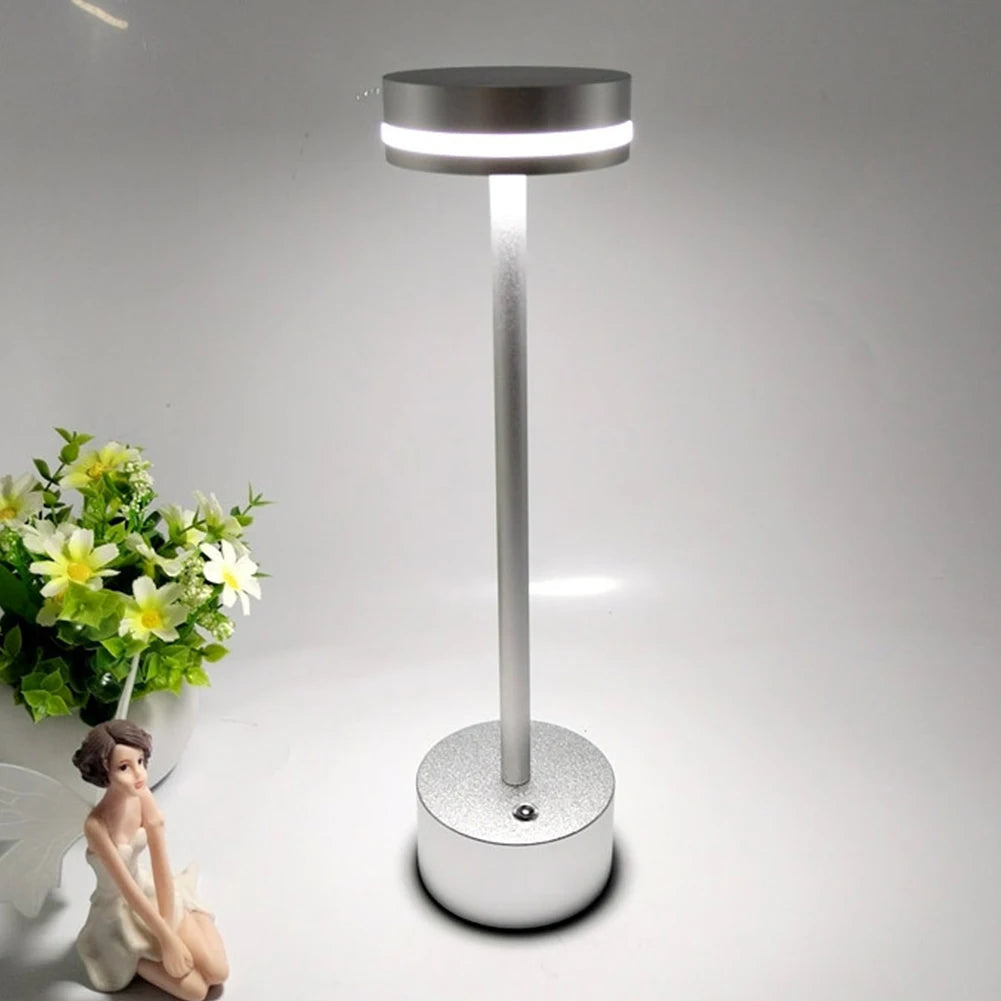 Modern LED Desk Lamp Vintage Table Lamps Wireless Rechargeable Table Light Touch Control Desk Light Home Bedroom Decoration