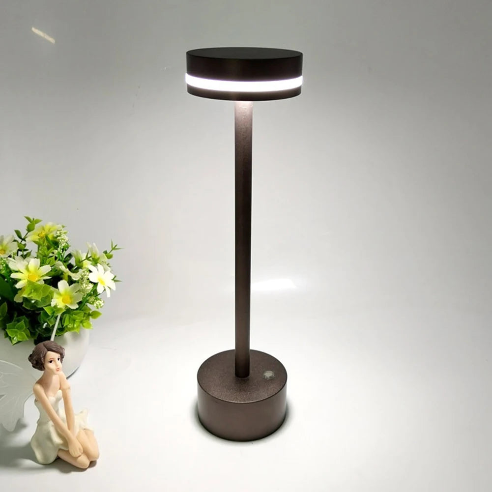 Modern LED Desk Lamp Vintage Table Lamps Wireless Rechargeable Table Light Touch Control Desk Light Home Bedroom Decoration