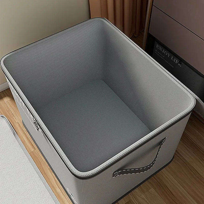 Clothes Storage Box, Home Fabric, Large Capacity, Oversized Wardrobe, Clothes, Blankets, Layered Sorting Box, Storage Artifact